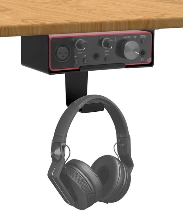 Referencia del soporte de audífonos bajo mesa